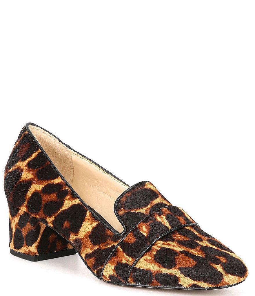 Alex Marie PerisonTwo Leopard Print Haircalf Loafers