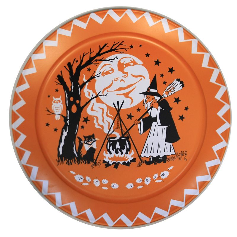 Tabletop 18.0" 18-Inch Halloween Platter Decoration Plate Witch Serve One Hundred 80 Degree  -  Decorative Trays And Platters
