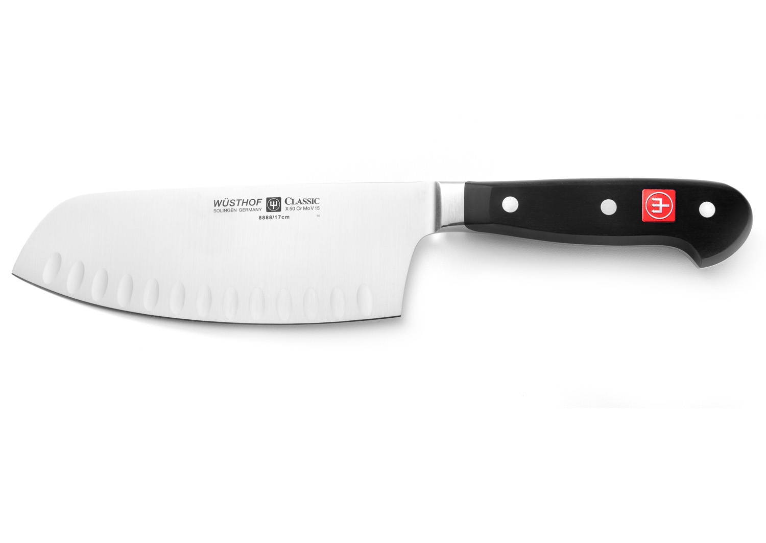 Wusthof Classic 7 Inch Chai Dao Knife Hollow Edge 8888-7