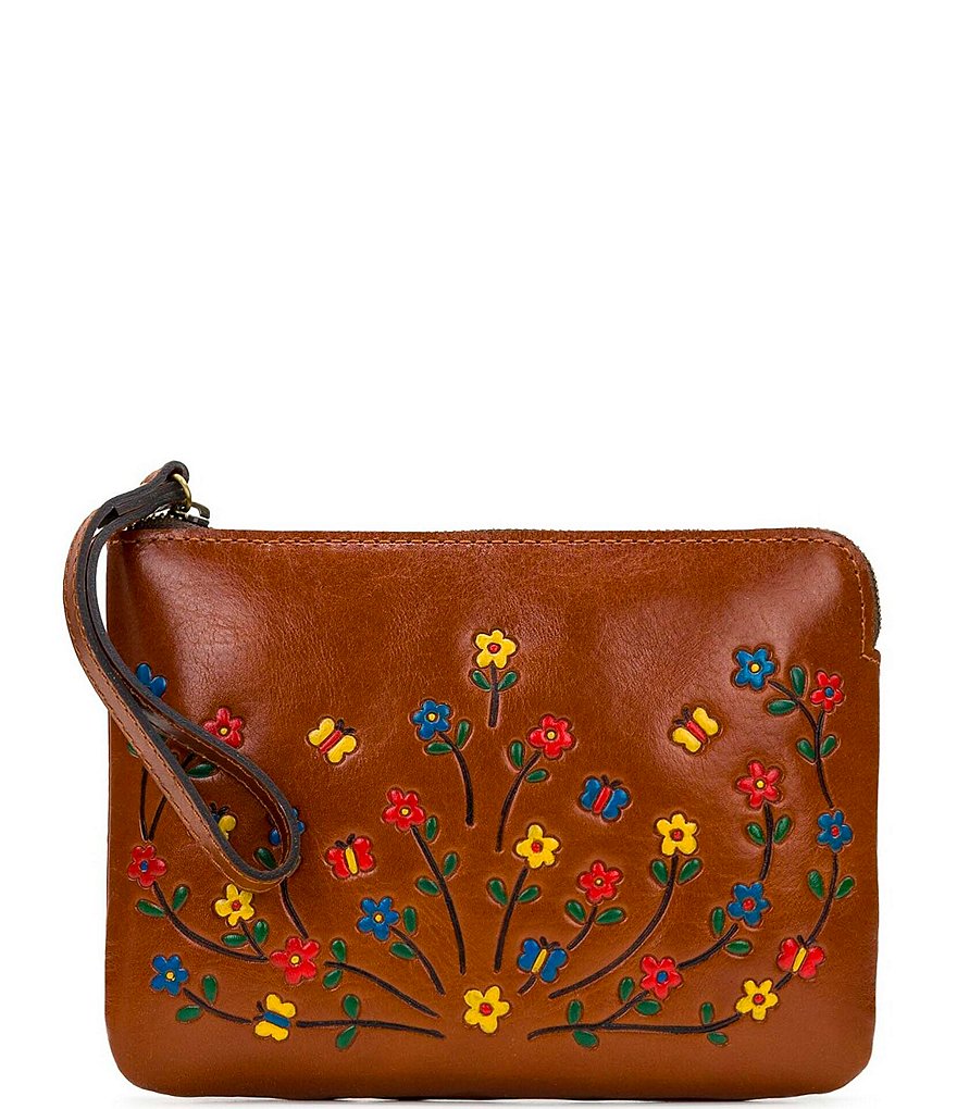 HOBO Link Leather Zip Wristlet