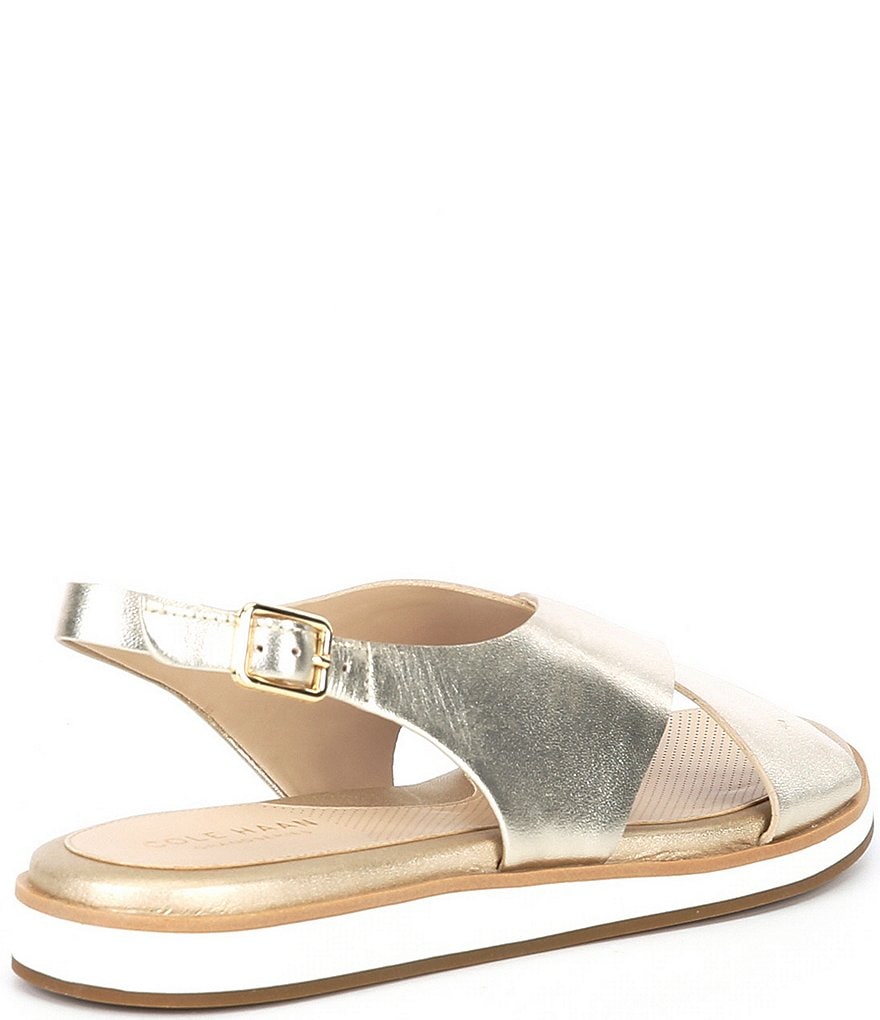 Cole Haan Mira Leather Cross-Band Sandals