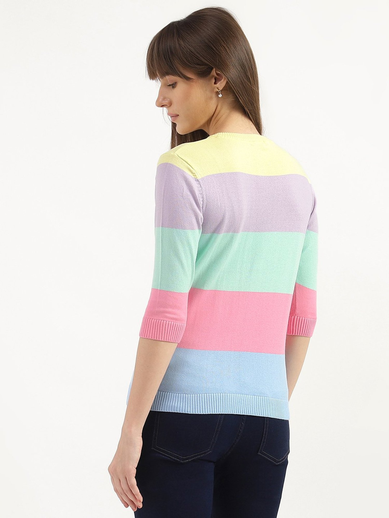 United Colors of Benetton Multicolor Cotton Striped Top