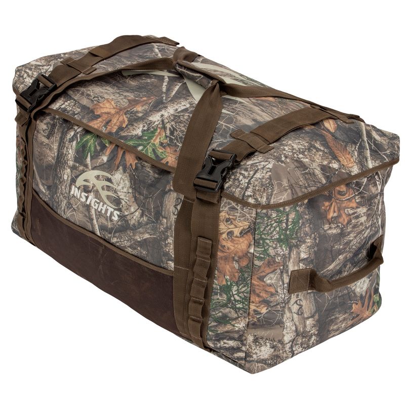 Insights Hunting The Traveler XXL Ultimate Outdoor Camping/Hunting Gear Duffel Carry Bag, Realtree Edge Camouflage
