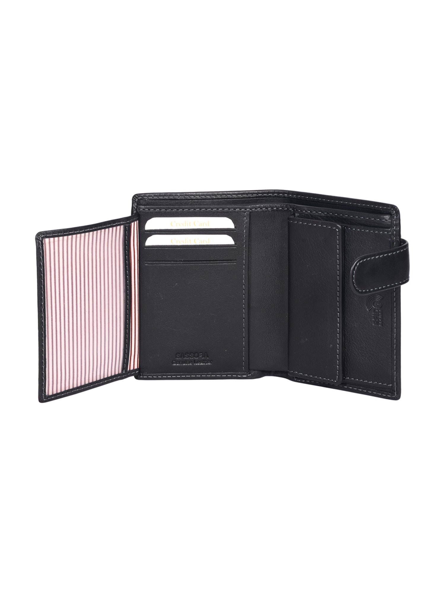 SASSORA Pablo Black Medium Leather Notecase