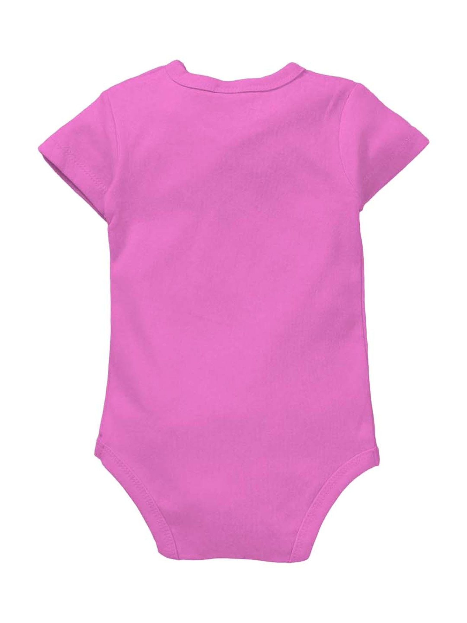 Zeezeezoo Kids Pink Cotton Printed Onesie