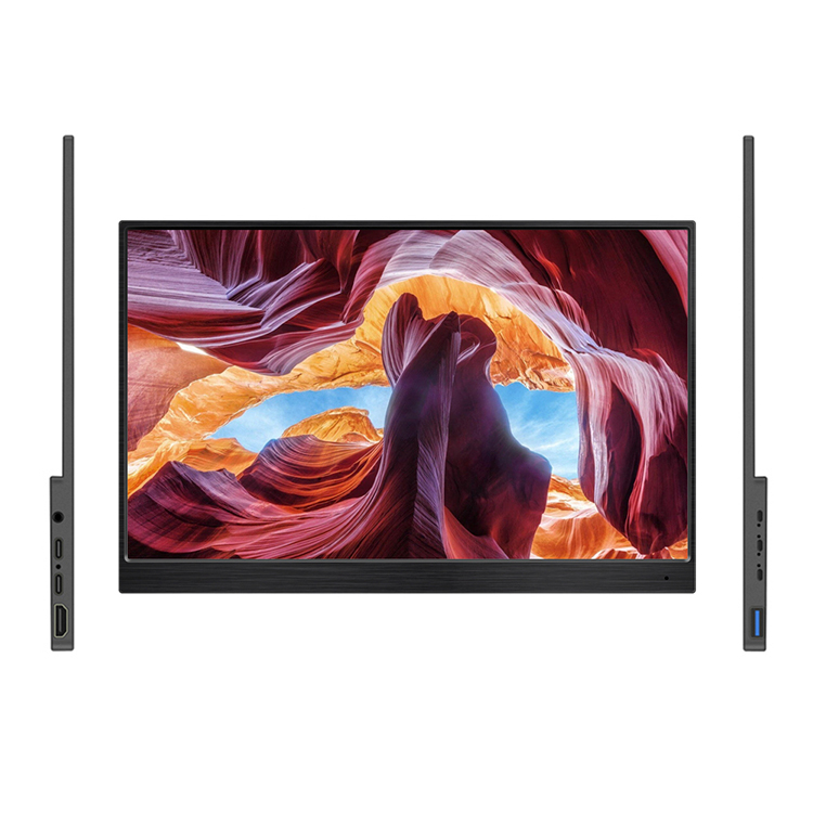 15.6 inch 1080P Glass Full Fit Touch Screen Portable Monitor Laptop Computer Notebook Display USB 2.0 Type C HDMI speakers Connect PS4 SWITCH XBOX for Gaming maxinutri