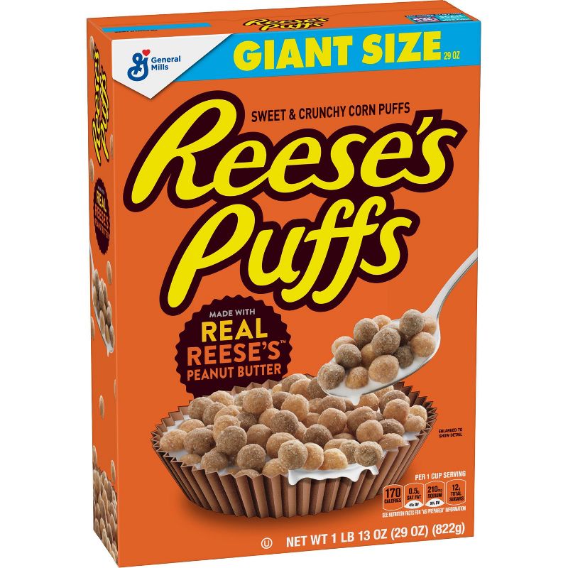 Reese's Peanut Butter Puffs Giant Size Cereal - 29oz