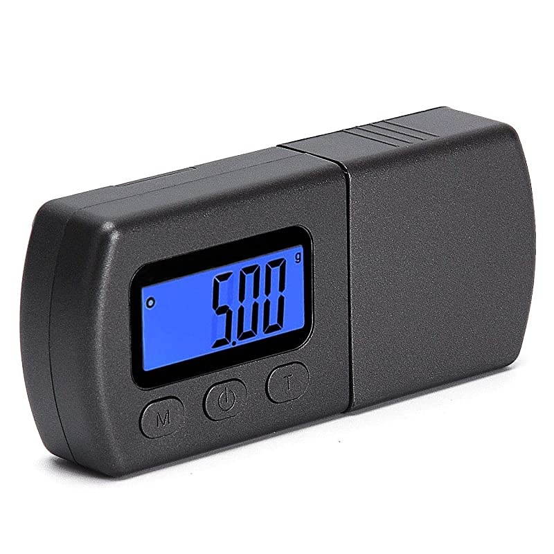 Turntable Stylus Force Scale Gauge 0.01g LP Stylus Gauge with LCD Backlight, Tracking Force Pressure Gauge/Scale for Tonearm Phono Cartridge Black