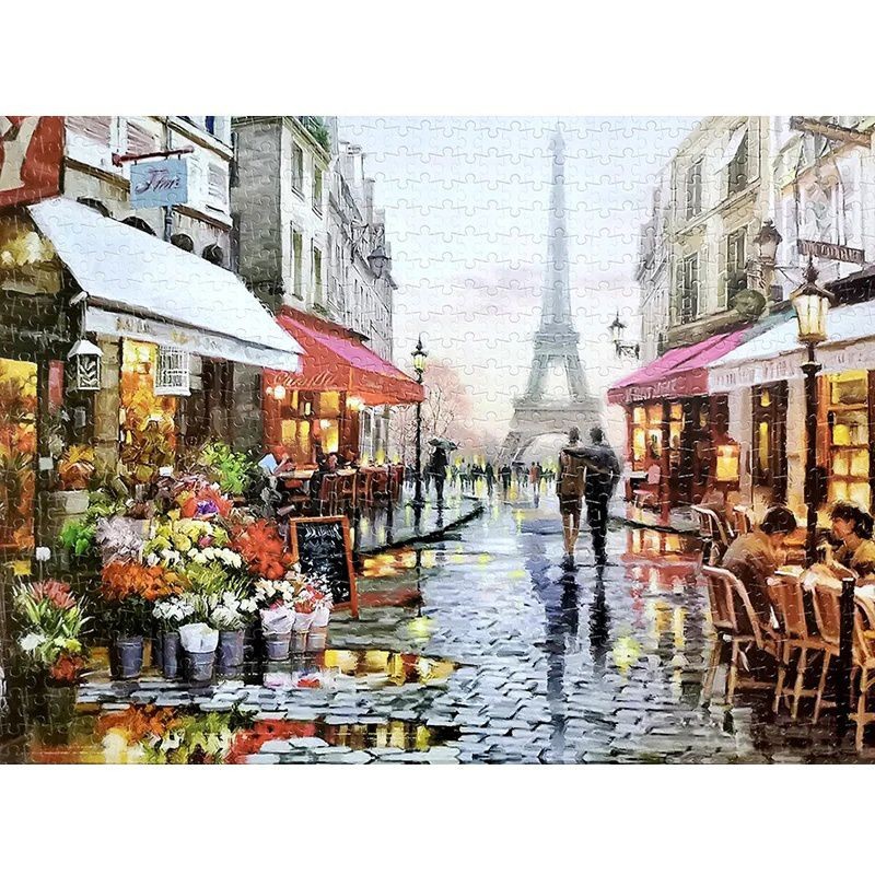 50*70cm Adult Puzzle 1000 Pcs Jigsaw Puzzle Animals Landscape Assembling Picture Paper Puzzle Educational Toys For Kids Adults