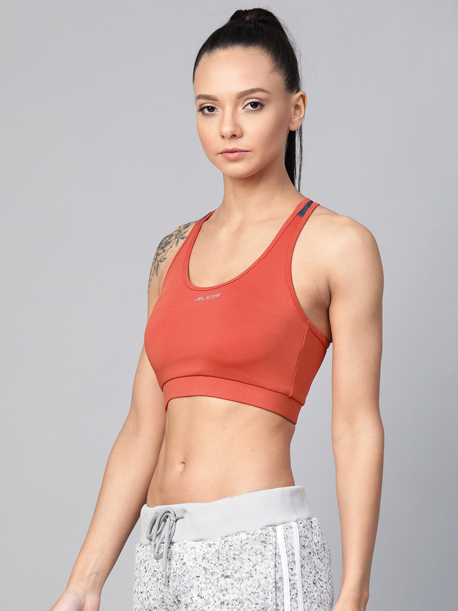 ALCIS Rust Non Wired Padded Sports Bra