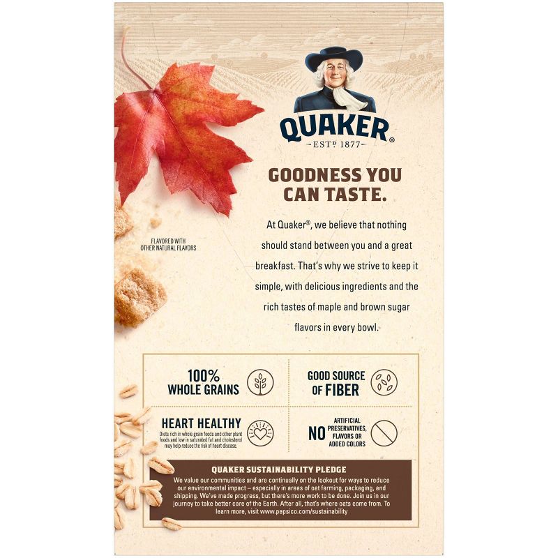 Quaker Instant Oatmeal Maple & Brown Sugar - 10ct