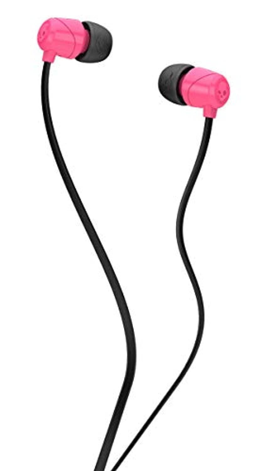 skullcandy jib inear noiseisolating earbuds, lightweight, stereo sound and enhanced base, wired 3.5mm jack connectivity, pink