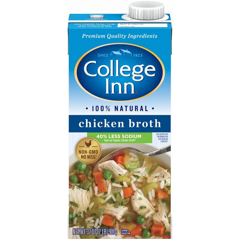 College Inn Fat Free Lower Sodium Chicken Broth 32oz