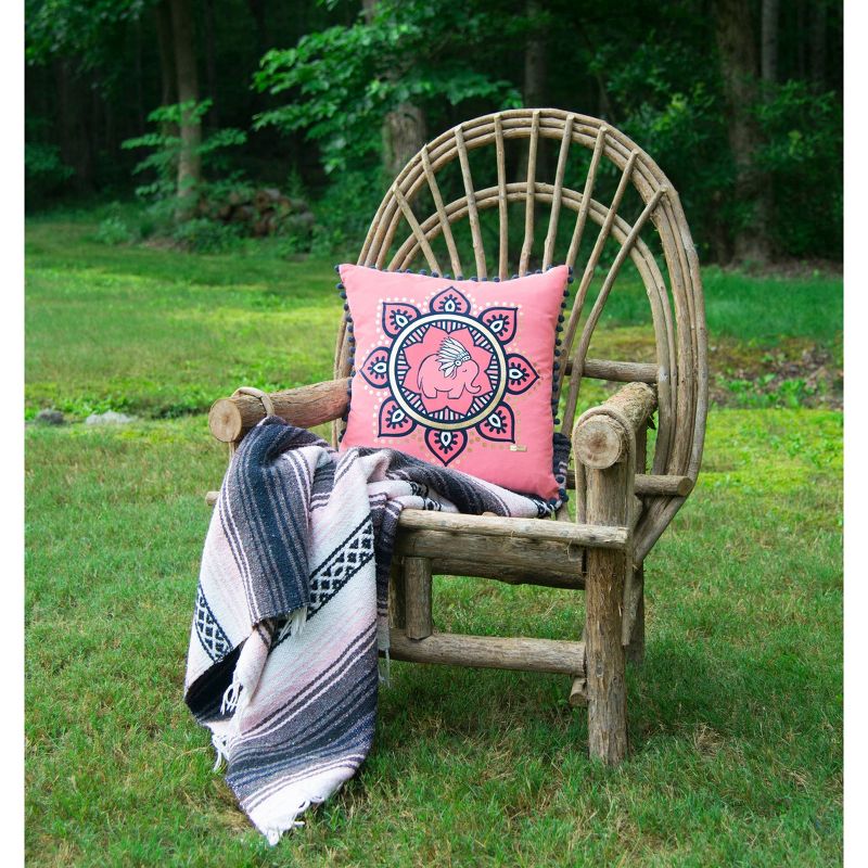 Simply Southern Animal Print Throw Pillow Pink - Rizzy Home