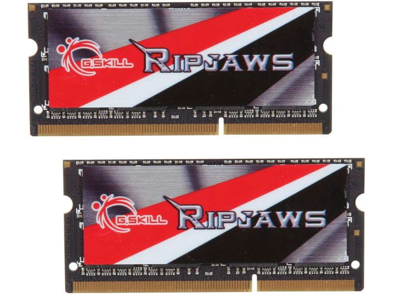 G.SKILL Ripjaws Series 16GB (2 x 8GB) 204-Pin DDR3 SO-DIMM DDR3L 1600 (PC3L 12800) Laptop Memory Model F3-1600C11D-16GRSL