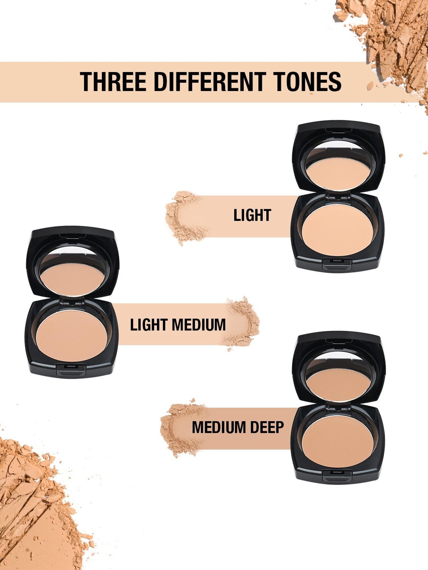 Glam21 HD Oil Control Compact Powder 03 Chestnut - 20 gm