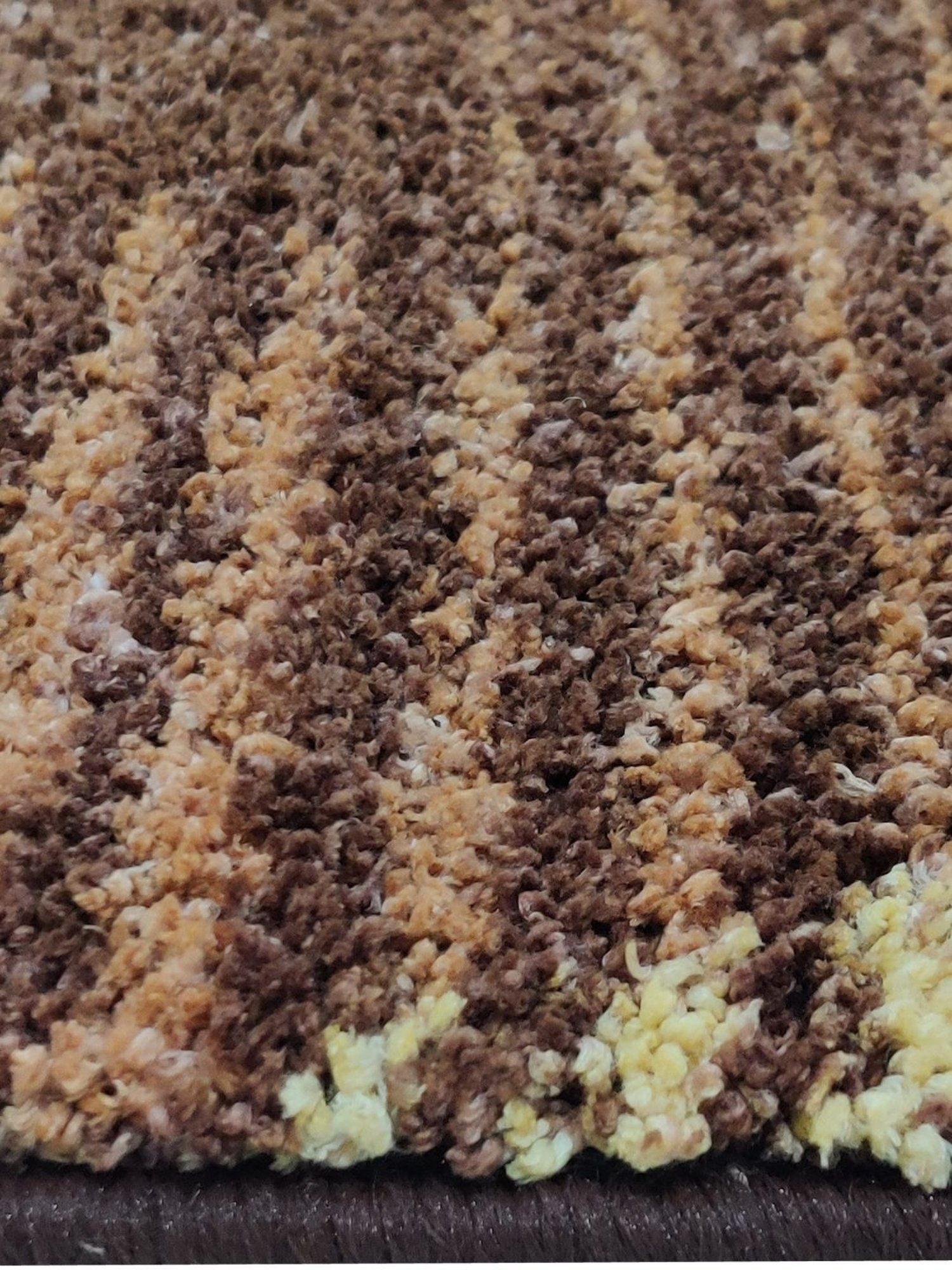 Bianca Khaki Microfibre Non-Slip Rug