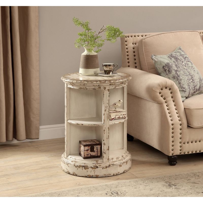 Benton Round Accent Table Cream - Treasure Trove Accents