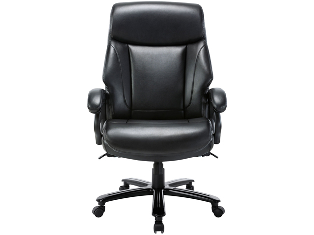 STARSPACE High Back Big & Tall 400lb Bonded Leather Office Chair Large Executive Desk Computer Swivel Chair - Adjustable Tilt Angle, Thick Padding and Ergonomic Design for Lumbar Support