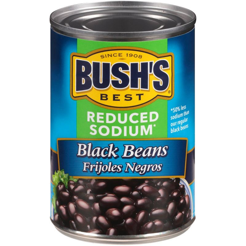 Bush's Reduced Sodium Black Beans - 15oz
