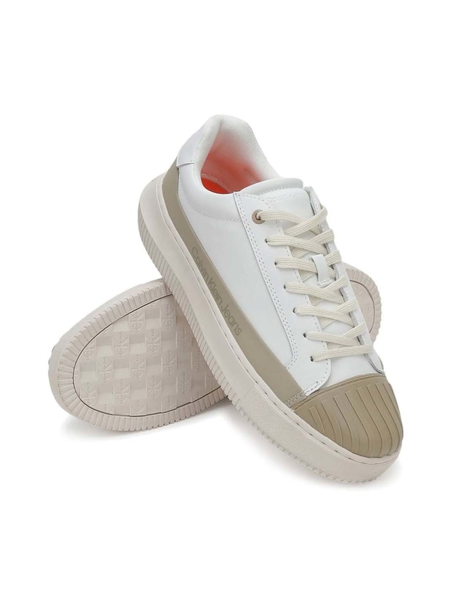 Calvin Klein Jeans Men's White Casual Sneakers