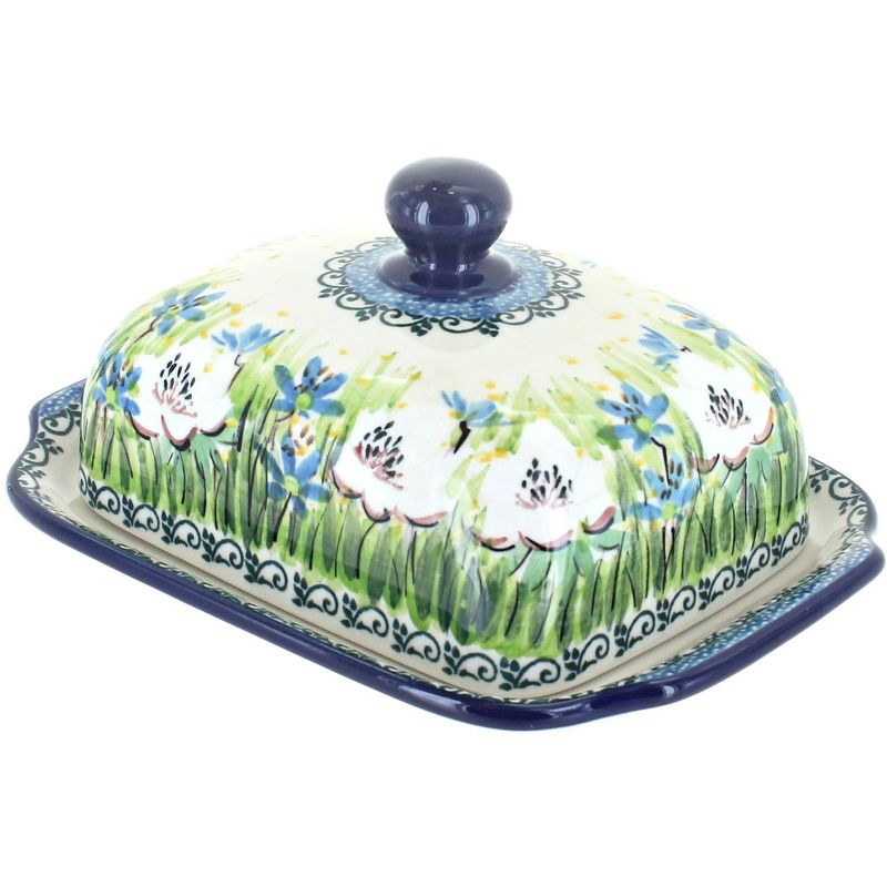 3R Studios Pressed Glass Butter Dish