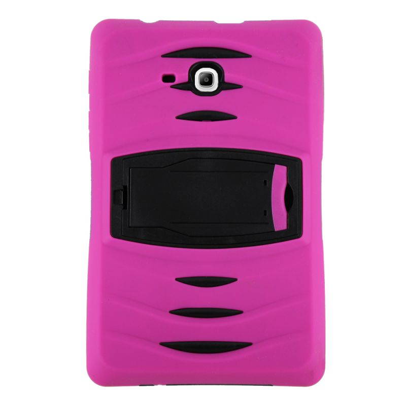 KIQ Heavy Duty Military Armor Case, Tablet Cover, Built-in Kickstand, cut-outs for camera and charging ports For Samsung Galaxy Tab A 7.0 SM-T280 (Purple)