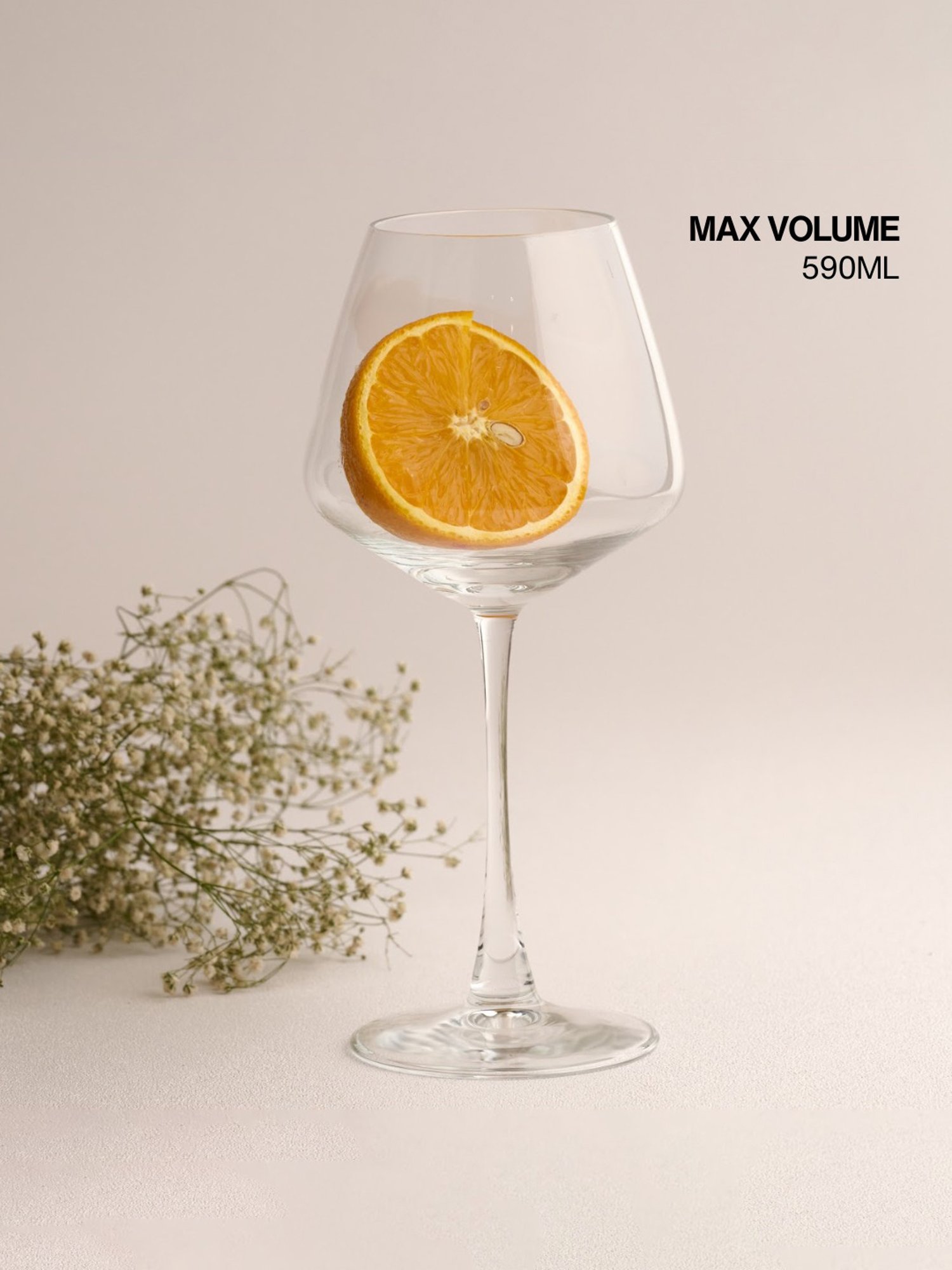 BlackCarrot Red Wine Glass Set of 6