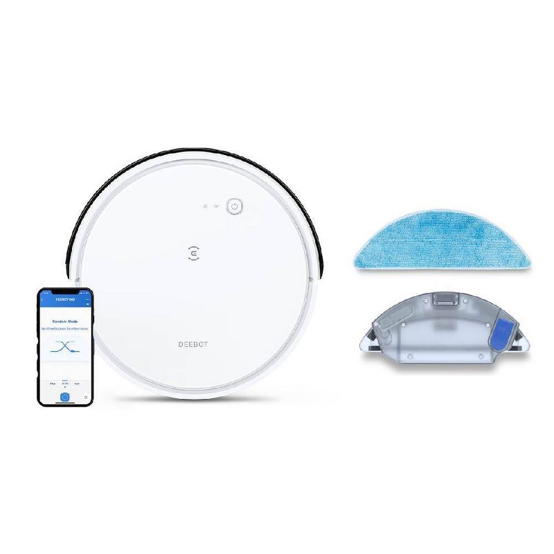 Ecovacs Deebot 665 Multi-Surface Wi-Fi and App Controlled Robot Vacuum and Mop - White