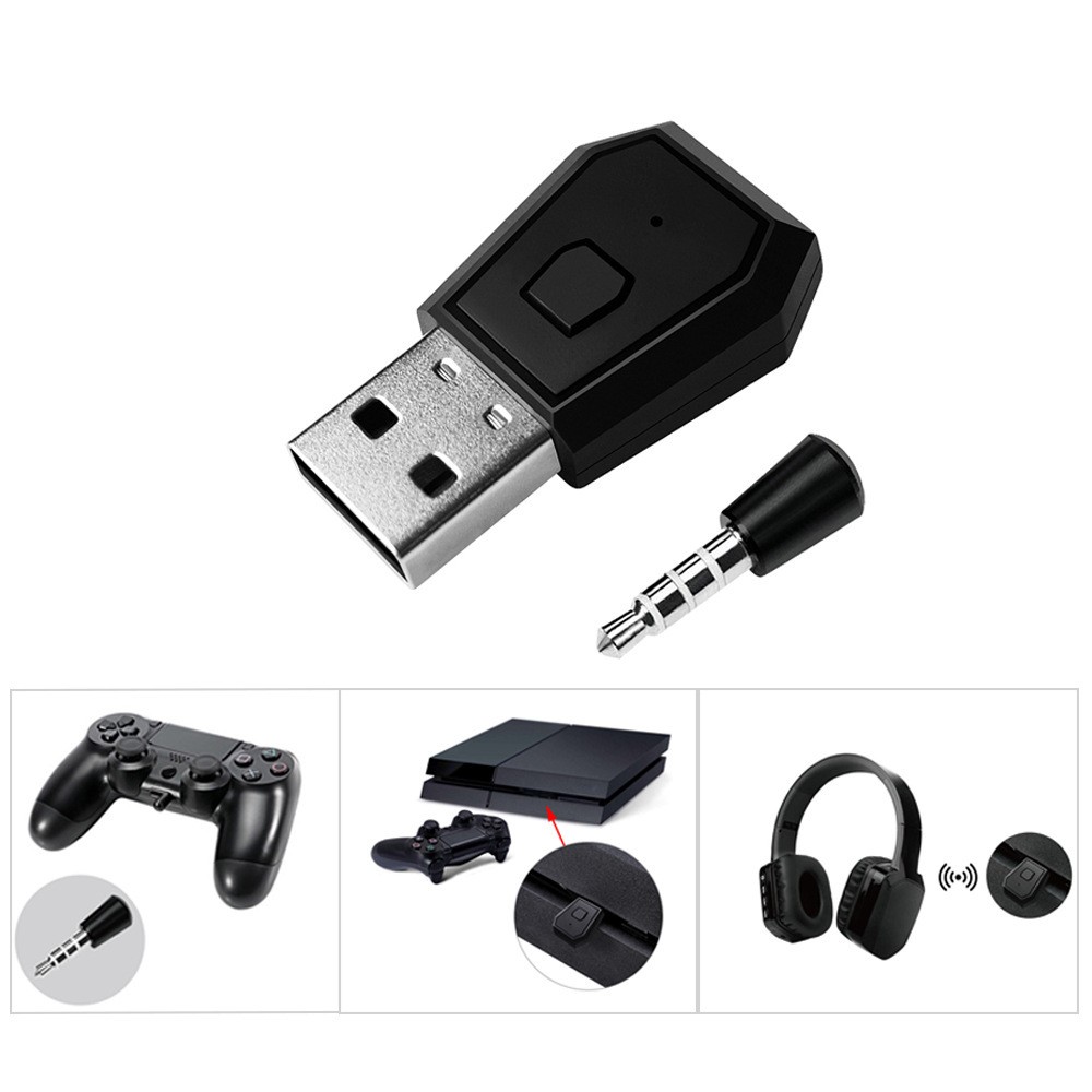 Wireless bluetooth adapter for PS4 Game Controller and Headset
