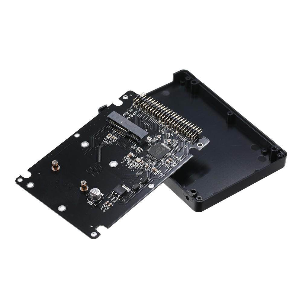 mSATA to 2.5" 44PIN PATA/IDE SSD HDD mSATA to PATA Converter Adapter Enclosure  (Case Included)