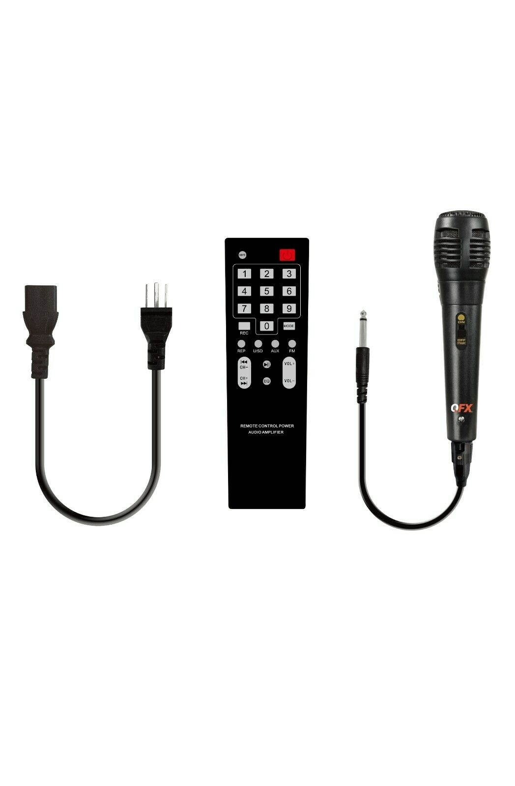 QFX PBX-1212 2 x 12" Party Speaker +Bluetooth +USB/SD/FM +3-Disco RGB Lights