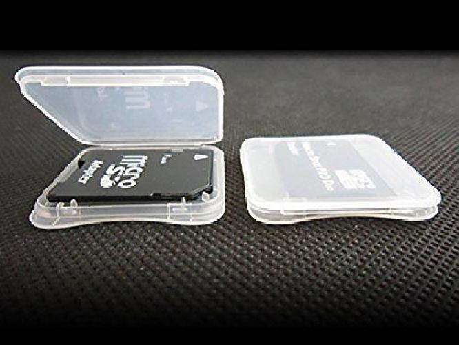 20 pack sd mmc / sdhc pro duo memory card plastic storage jewel case memory card not included 1 3/8" x 1 3/8" x 1/4"