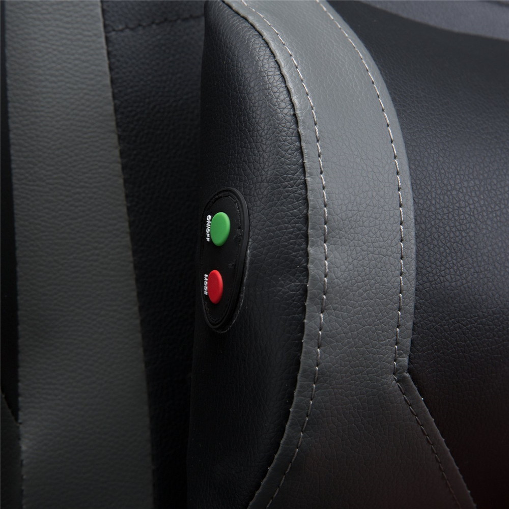 KILLABEE Big and Tall 350lb Massage Gaming Chair Metal Base - Adjustable Massage Lumbar Cushion, Retractable Footrest High Back Ergonomic Leather Racing Computer Desk Executive Office Chair(Blue)