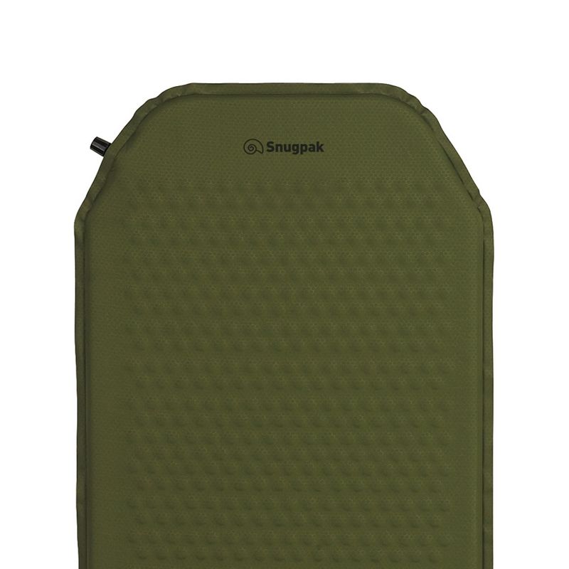 Snugpak Basecamp Ops Self Inflating Midi Mat, Air Mat with Non-Slip Bottom, Olive