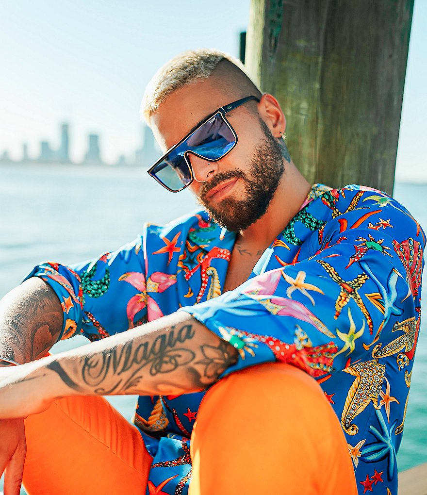 Quay Australia Quay x Maluma Nightfall Shield Sunglasses