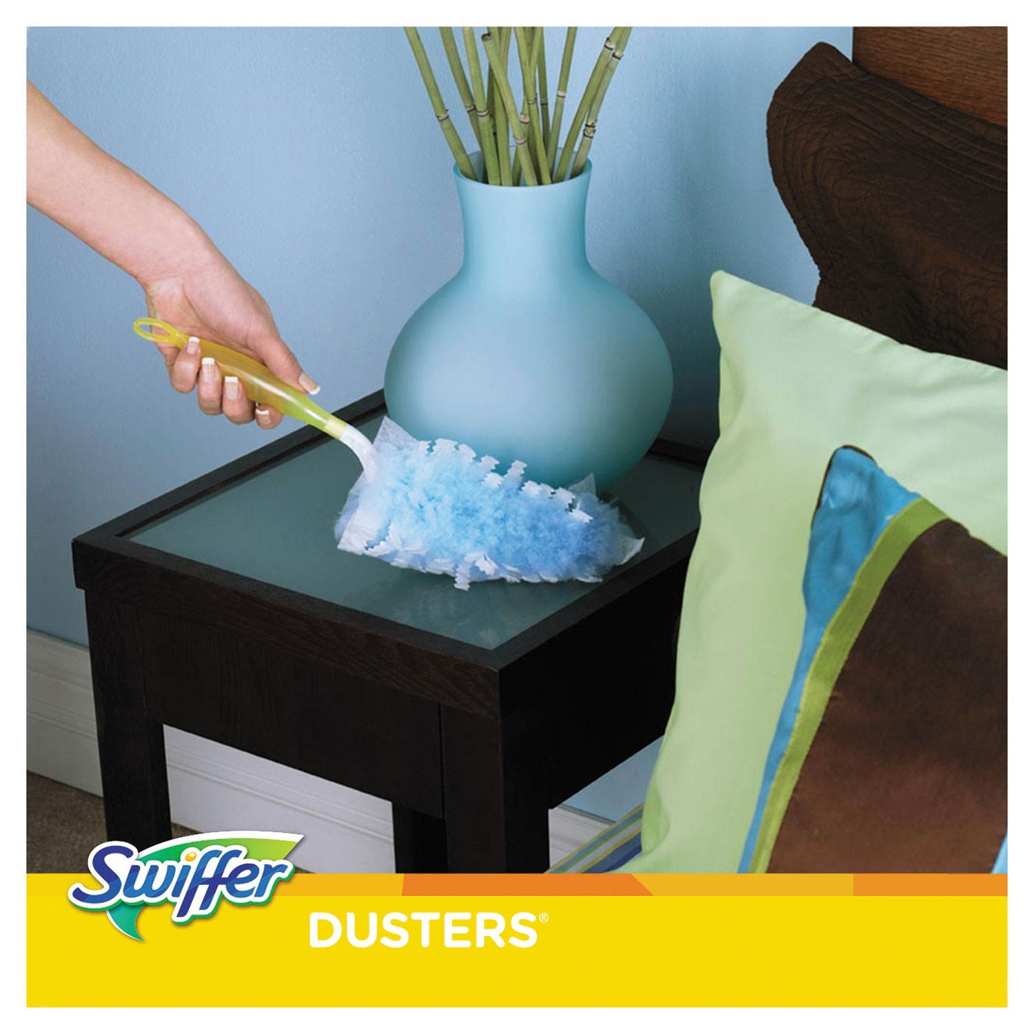 Swiffer Refill Dusters DustLock Fiber Light Blue Lavender Vanilla Scent 10/Bx
