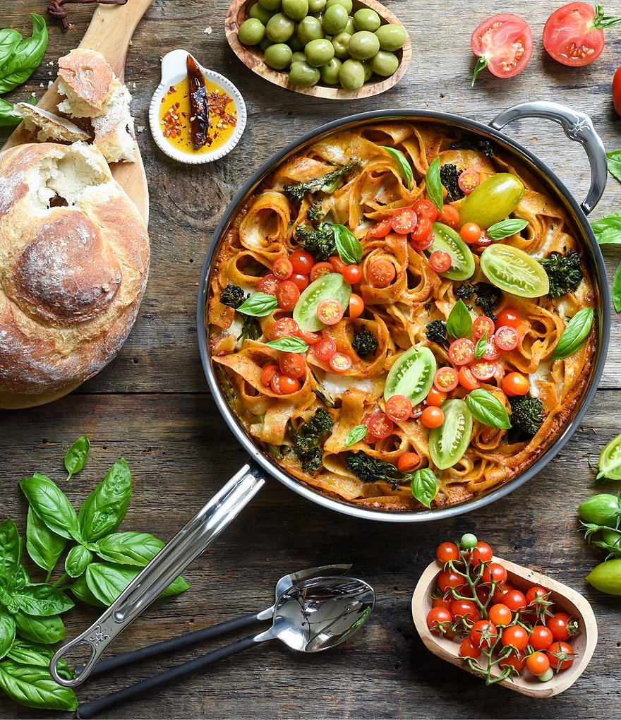 Hestan NanoBond Titanium Stainless Steel Saute Pan, 5 Quart