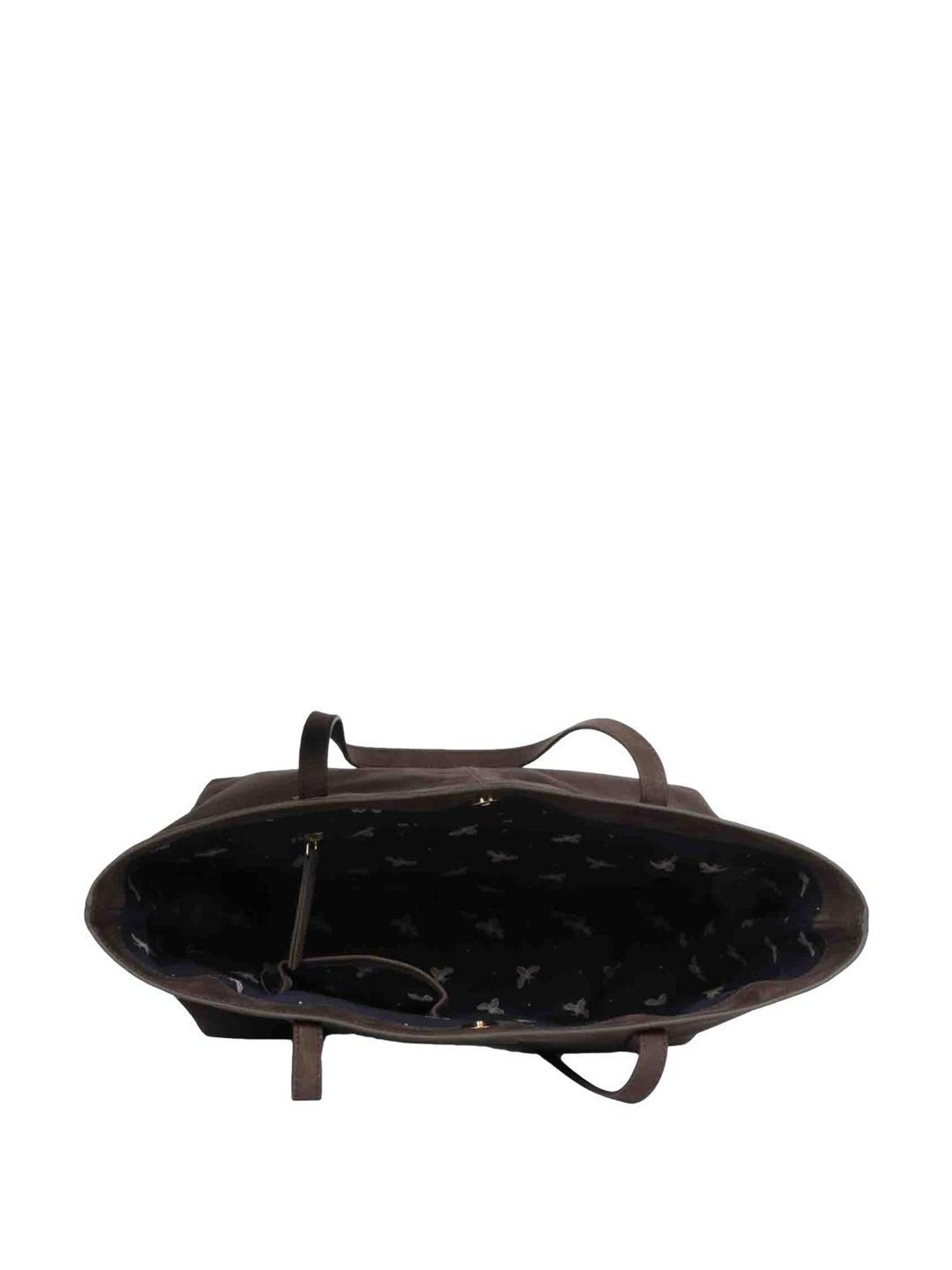 Favore Brown Solid Medium Tote Handbag