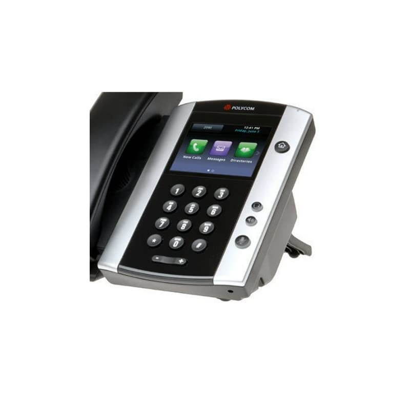 VVX 501 Corded Business Media Phone System 12 Line PoE 220048500001 AC Adapter Not Included Replaces VVX 500 Renewed