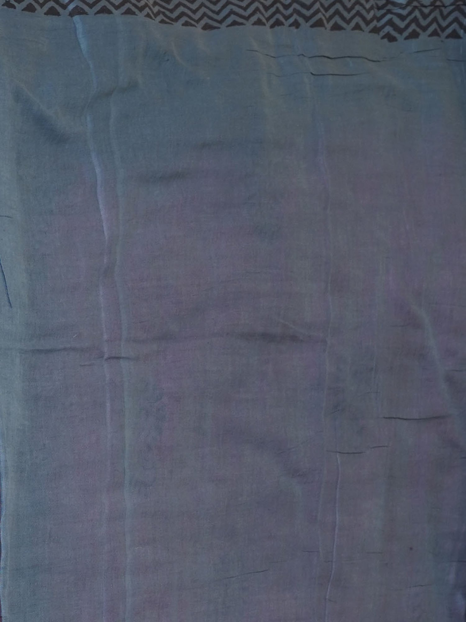 Unnati Silks Pink & Grey Cotton Printed Saree With Unstitched Blouse