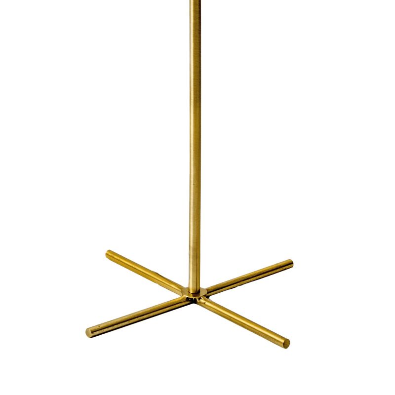nuLOOM Crete 56" Iron Floor Lamp Lighting - Gold 56" H x 10.25" W x 16.38" D