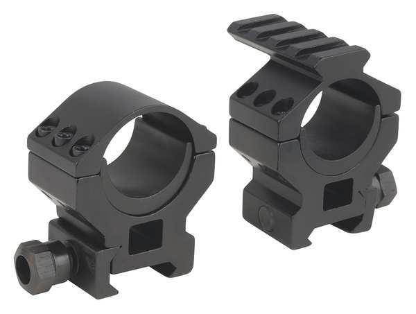 30mm High Peep Sight Weaver Style Ring with 1" Insert and Picatiny Top Rail