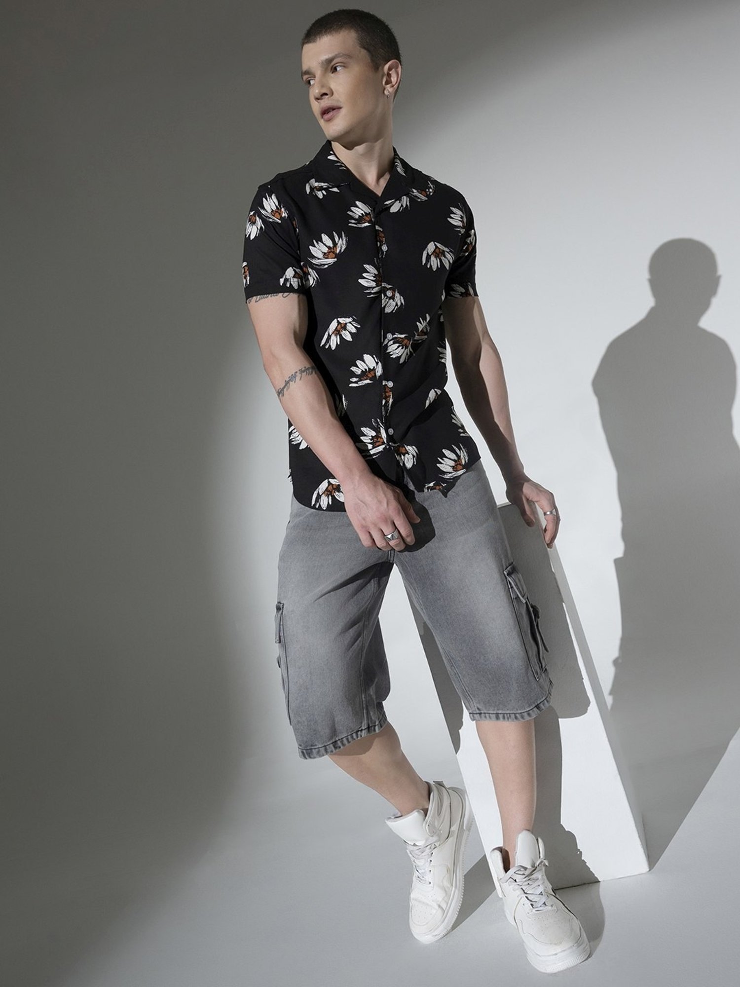 Hubberholme Multicolored Boxy Fit Printed Shirt