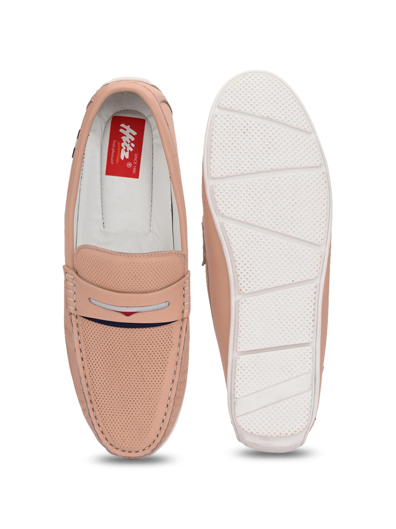 Hitz Men's Pink Casual Loafers