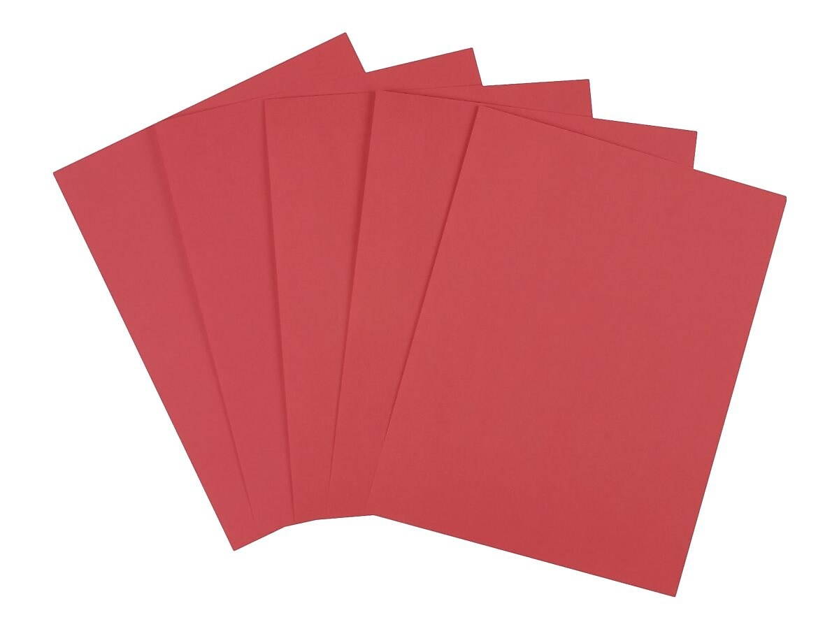 MyOfficeInnovations Brights Multipurpose Paper 20 lbs 8.5" x 11" Red 500/Ream
