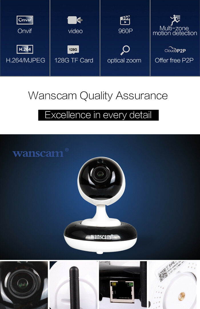 Wanscam HW005-2 HD960P WiFi IR 10m PTZ P2P IP Camera support motion detection