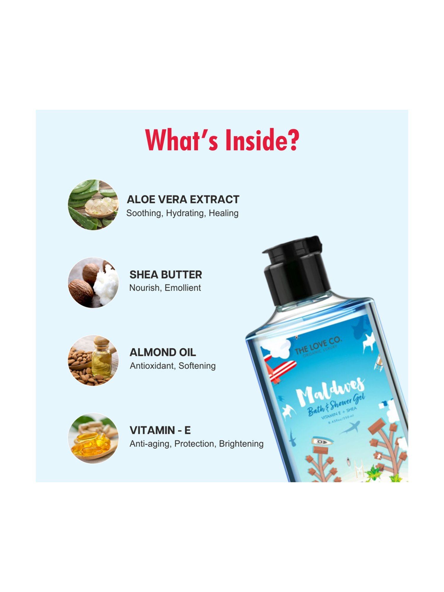 The Love Co. Maldives Body Wash - 250 ml