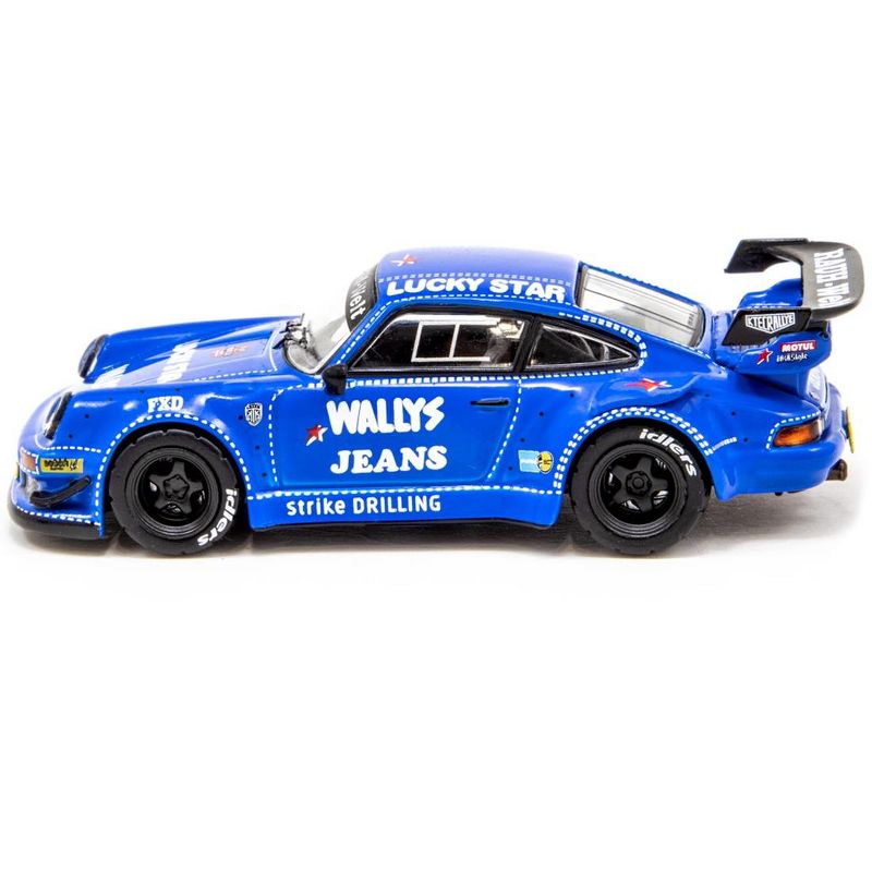 Porsche RWB 930 "Wally's Jeans" Blue "RAUH-Welt BEGRIFF" 1/64 Diecast Model Car by Tarmac Works
