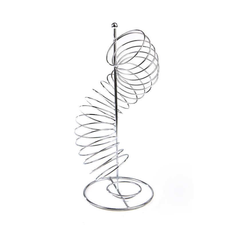 Mind Reader Stainless Steel Spiral Fruit Basket Holder, Silver
